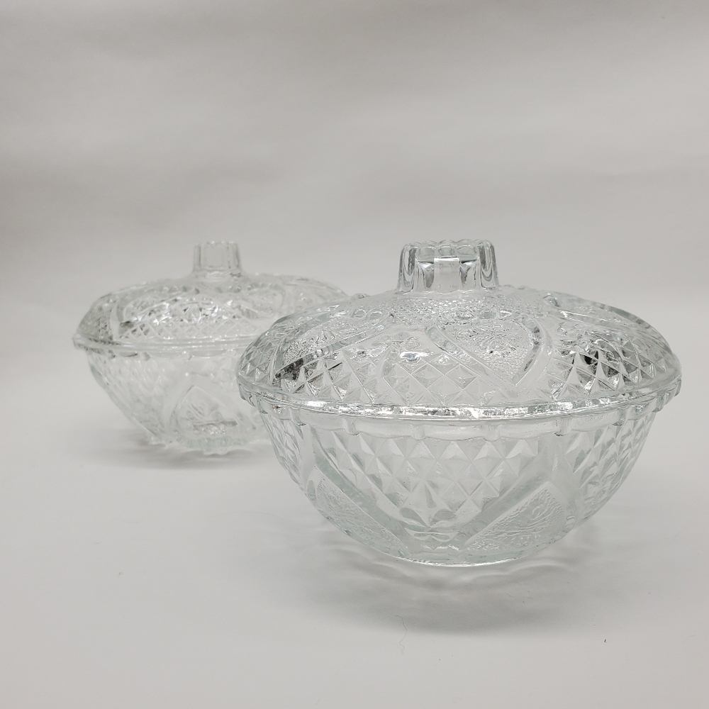 Crystal Bowls Set of 2, Candy Dish KIG brand